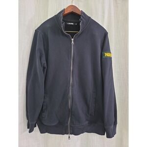 J. Palmer Green Bay Packers QB1 Full-zip Sweatshirt Size Large Black